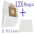 12 x Replacement Hoover Mode Vacuum Cleaner Bag + 2 Filter H160, Smart H4012 NEW