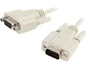 C2G 09452 DB9 M/F Serial RS232 Extension Cable, Beige (25 Feet, 7.62 Meters)