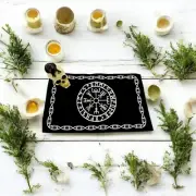 Amazing Rune Celtic Pagan Board Wheel Altar Cloth Pagan Wicca Ouija