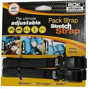 ROK Straps Adj. 12-42 X 5/8" Stretch in BLACK-2 In A Pack