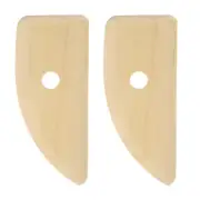 2pcs Pottery Ribs 12cm x 5.3cm Wooden Clay Ceramic Sculpting Tools