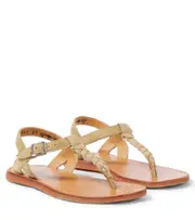 [Pom d'Api] Pom d'Api Plagette Antic suede sandals UK 12.5 beige