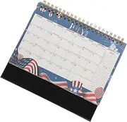 Lurrose Teacher Desk Calendar Desk Calendar Holes Year Planner for Home Office