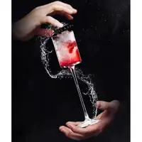 在飛比找ETMall東森購物網優惠-日式創意木村高腳馬天尼杯圓筒型無鉛水晶玻璃香檳雞尾酒甜酒杯