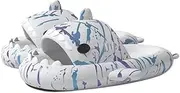 [Generic] Shark Slides For Women And Men, The Novel Beach Sandals And Non -Slipproof Cozy Non-Slip Shark Sandals for Bathroom, Outdoor