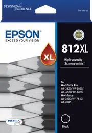 Epson 812XL DURABrite Ultra-Black Cartridge