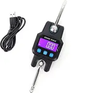 Glomora Hanging Digital Scale,Electronic Digital Hanging Scale with Rechargeable Battery Fit for Farm Hunting Fishing Outdoor (WH-C06 Charging Regular Black)