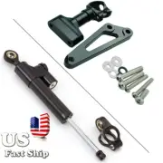 For CB600F HORNET 2007-2016 15 Steering Damper Stabilizer Mount Bracket Kit BLK