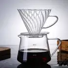 Glass Coffee Maker Set Clear Coffee Carafe Coffee Filter Pot Household