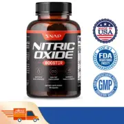 Nitric Oxide Booster Supplement - L-Arginine, L-Citrulline 1500mg - 60 Capsules