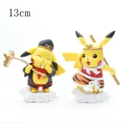 2pcs Figures Toy Set Pikachu Cosplay Son Wukong Zhu Bajie PVC Figure Action Doll