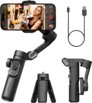 Phone Gimbal Stabilizer 3-Axis Smartphone Foldable Handheld Gimbal for Iphone wi