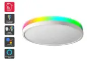 Kogan SmarterHome? LED RGBIC Ceiling Light (Wi-Fi), Smart Light Fixtures,