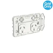 Clipsal Iconic Double Powerpoint 10A Grid