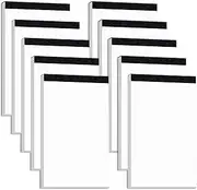 10 Pack Blank Notepad Ruled for Work 50 Sheets Study Servers Daily Planning Small Notepad 3x5 Inch Note Pads Refills Notes Memo Pads White Paper Pads Writing Pads Scratch Note Pad for Office Supplies