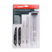 Timco - Reciprocating Saw Blade Mixed Set - Wood & Metal Cutting (10 Pcs)