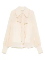 [ZIMMERMANN] Georgette Bow Shirt