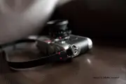 Handmade vintage Leather camera strap leica black 2206