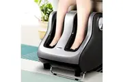 Livemor Foot Massager Shiatsu Massagers Electric Roller Calf Leg Kneading Silver