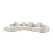 [James Lane] Riley Muse Flax Modular Sofa - Arm, 2x Armless, Corner, Left Terminal