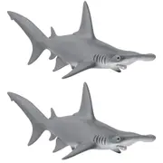 2x Schleich Kids/Childrens Toy Play Figurine Hammerhead Shark Pretend Animal 3y+