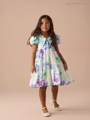 Angel & Rocket Green Lucia Mint Printed Tiered Dress (AN7760) | $127 - $145