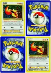 2x EEVEE pokemon 30 HP HOLOGRAPHIC MINT BLACK STAR RARE HOLO PROMO CARD #11 LOT