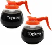 Coffee Pot Decanter Carafe Commercial Replacement - 2 PACK - DECAF - 12 Cup 64oz