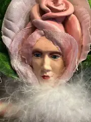 DEPARTMENT 56 Patience Brewster Krinkles LOVE PINK ROSE LADY Cottage Core NEW
