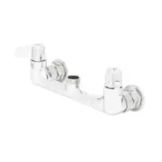 T&S Brass 5F-8WLS00 8" Wall Mount Mixing Faucet w/ Lever Handles