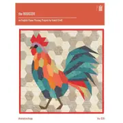 The Rooster English Paper Piecing Quilt Pattern by Violet Craft quilting Sewing Craft DIY