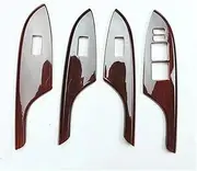 Car Door Handles Handle, for Toyota, for Corolla 2007-2013 Left and Right Hand Drive 4-Piece ABS Car Door Window Regulator Switch Button Cover Trim Car Interior Door Handles (Color : Left Hand Drive)