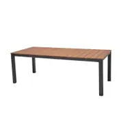 Mimosa 212 x 95cm Charcoal Rhone Aluminium Rect Dining Table