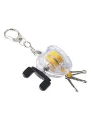 Metal Hook Keychain with Drum Fishing Reel Design for Easy Storage and Access