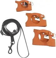 ifundom 1 Set Adjustable Lizard Harness and Leash Set Lightweight Vest for Reptiles Easy Wear Design with Snap Buttons for Bearded Dragons and Small Pets for Outdoor Safety