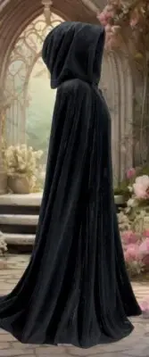Pyramid Collection 3/4 Length Velvet Cape Halloween Vampire Elf Cosplay Costume