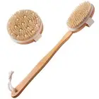 Dry Brushing Body Brush Set of 2, Dry Skin Exfoliating Brush, Handle Back7725