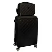 Pierre Cardin 70cm MEDIUM Hard Shell Case + Beauty Case - Black