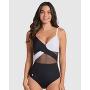 Leonisa Sustainable Shaping One-Piece Swimsuit with Mesh