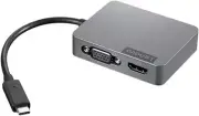 New Lenovo USB-C Travel Hub Gen2 Portable HDMI VGA USB-A Ethernet - 4X91A30366