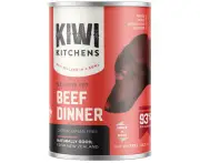 Kiwi Kitchens Grass Fed Canned Wet Dog Food Beef Dinner 9 x 375g