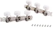 Vaguelly Classical Guitar Tuning Pegs Machine Heads with Plastic Buttons Standard Spacing Easy to Use Replacement for Acoustic Guitars String Tuning