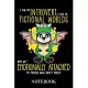 I Am An Introvert I Live In Fictional Worlds And Get Emotionally Attached To People Who Don’t Exist - Notebook: Fantasy Dragon Panda