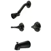 Kingston Brass KB24 Magellan Tub and Shower Trim Package - Black