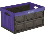 GreenMade InstaCrate Collapsible Storage Container, 12 gal, Blue/Black
