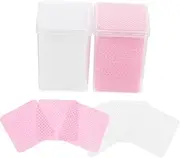 Eyelash Glue Wipes Set of 400 Lash Extension Cleaning Pads Glue Residue Remover Salon Supplies Compact for Travel for Beauty Salons