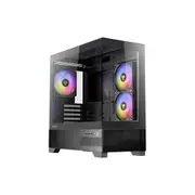 Antec CX500M ARGB Seamless mATX, ITX, USB-C, Up to 6 Fans. 3 x RGB included (2x Front Right, 1 x Rear). Gaming Case