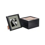 Nicola Spring 5 Piece 8 x 8 3D Shadow Box Photo Frame Set - Craft Display Picture Frame with 4 x 4 Mount - Black