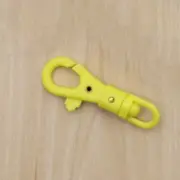 20Pcs Plastic Lobster Claw Clasps Swivel Snap Hook Trigger Clip, Yellow