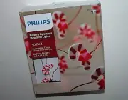 NIB NEW Philips Christmas Mini Candy Cane Dewdrop Lights 30 Red LED Battery